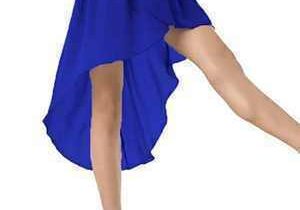 falda azul para bailar forró